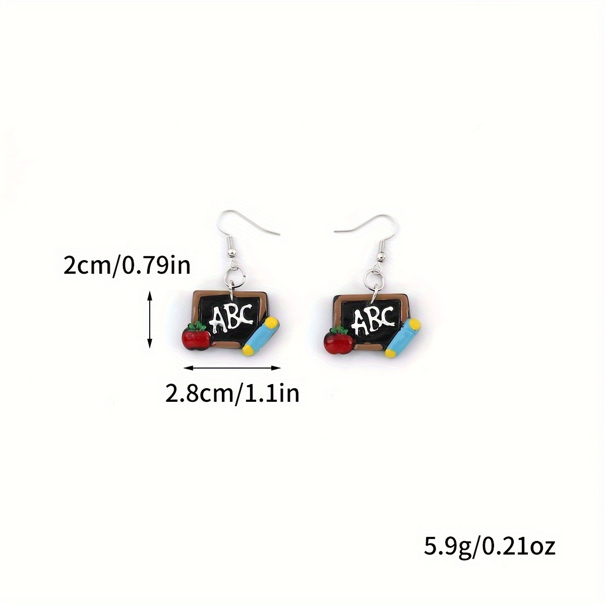 Cute Blackboard Design Drop Earrings