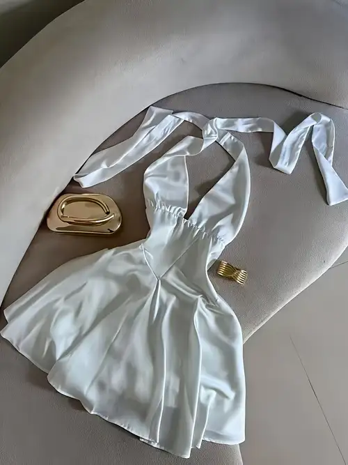 satin halter dress - Bahrain satin halter dress - Bahrain
