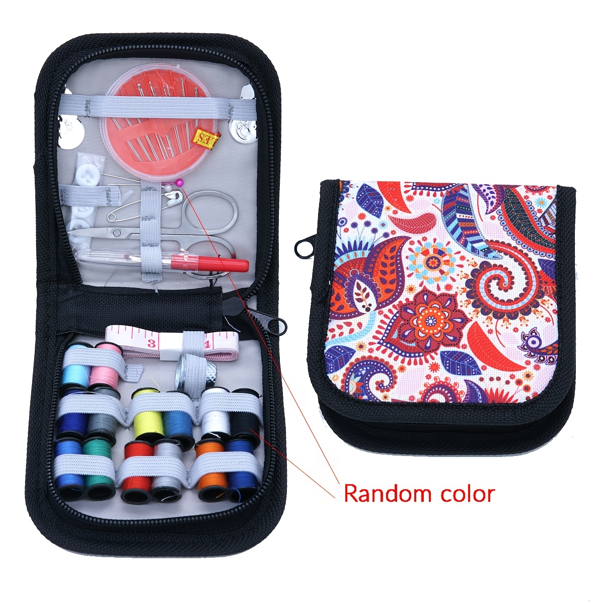 TEMU Sewing Kit, Including Sewing Supplies And Accessories, Suitable For Adults, Beginners, Home Use, Travel, And Emergencies, Containing Scissors, A