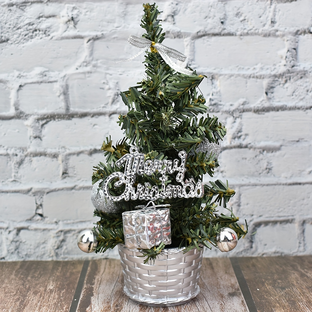 1pc Mini Christmas Tree Ornament - Indoor/outdoor Decor For Home, Office, And