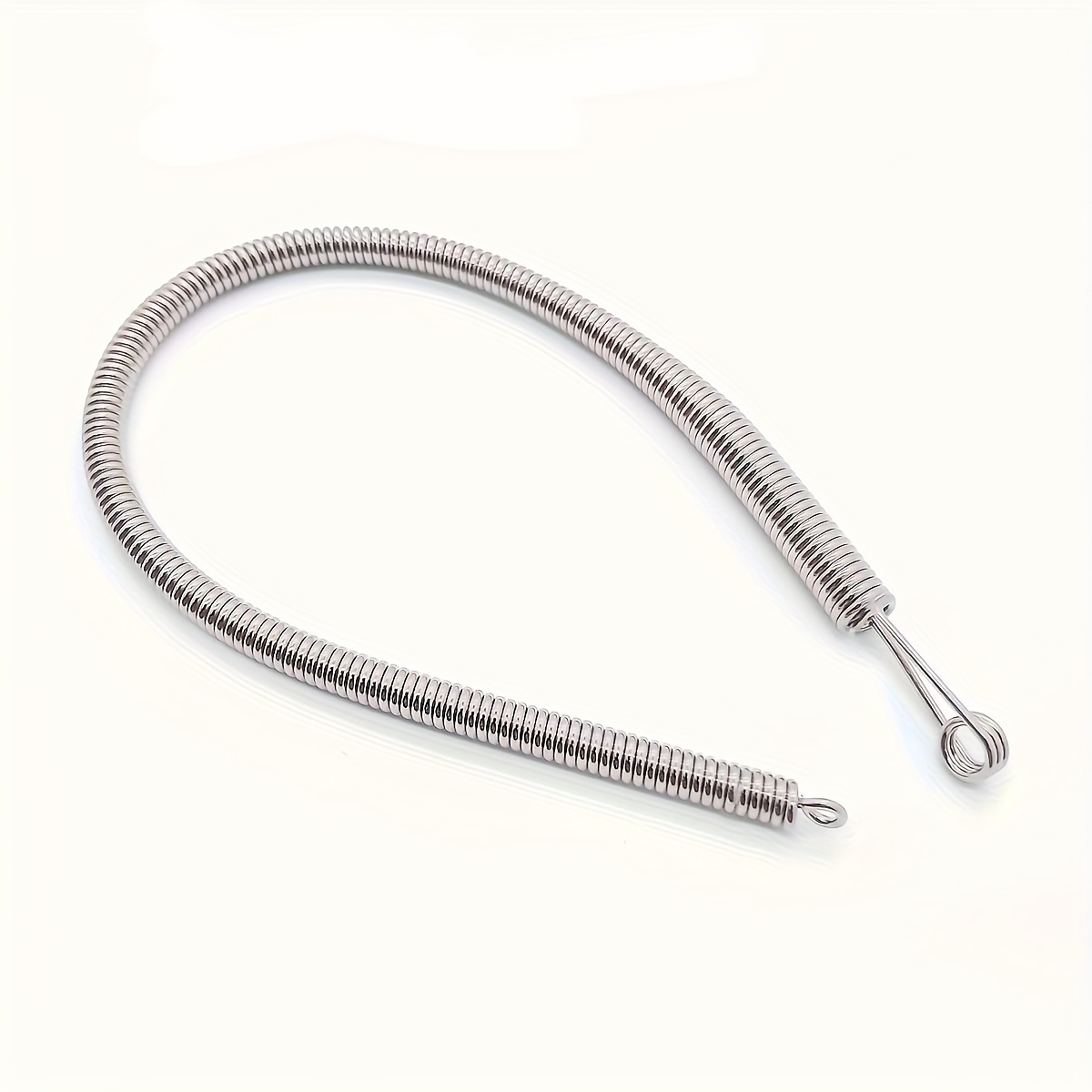 1/2pcs Spring Drawstring Threader Tool Rope Threader Clip Hoodie String Threader Drawstrings Replacement Tool Hand Sewing, Spring Loop Threader For Jackets