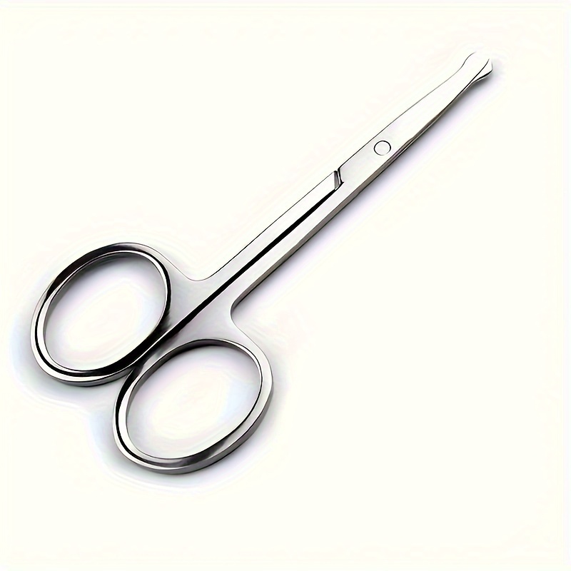 Nose Hair Scissors Round Head Safety Scissors Stainless Steel Shaving Nose Hair Trimmer Nose Hair Device