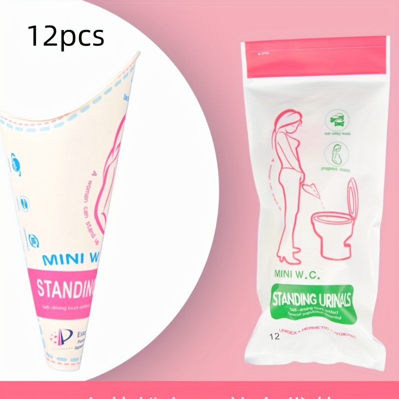 Portable 750ml Urinal for Outdoor Camping - Emergency Telescopic Pee Bottle, Stand-Up Design for Women, Ideal for Car Travel & Halloween/Christmas Gifts