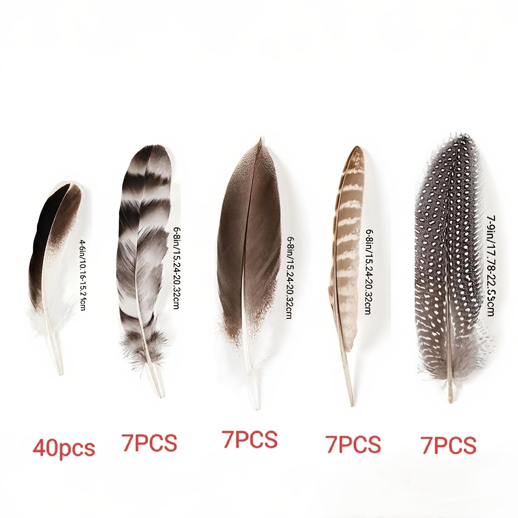 TEMU 68pcs Mixed Pack Of High-quality Handcrafted Feathers, In Total, Soft Feathers With Vibrant Colors For Diy Crafts, Teaser Wands, Dreamcatcher
