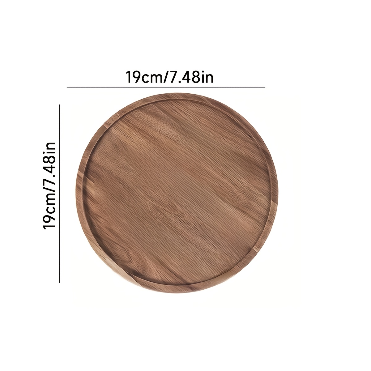 TEMU A Round Wooden Candle Holder Tray, A Versatile Ornament Suitable For Kitchen, Dining Room, And Rustic Home Decor. Used As A Christmas Tray