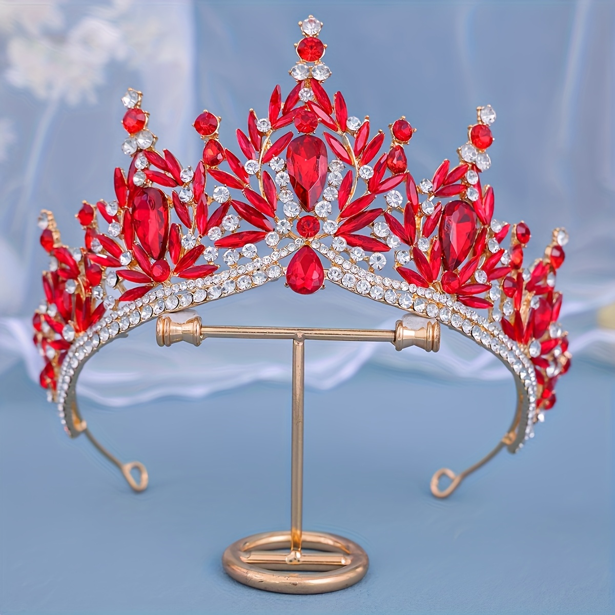 luxury baroque tiara headpiece women golden - Temu Mexico