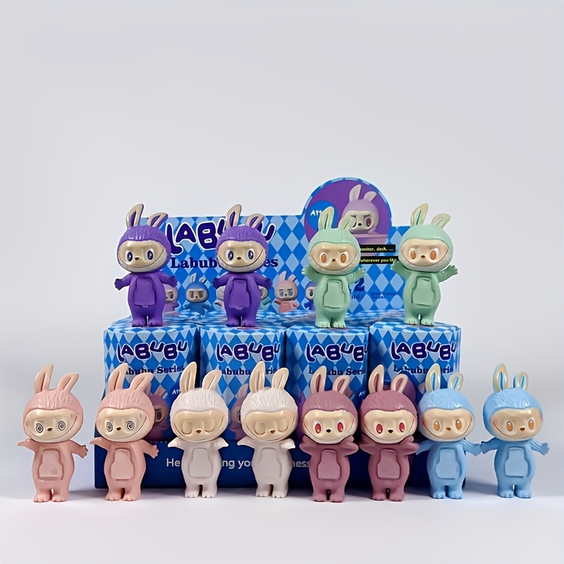 

A Surprise Box Containing 12 Pvc Labubu Action Figures, Gifting On Birthdays Or Christmas.