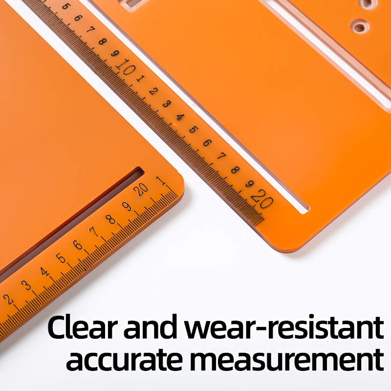 1pc universal cutting machine base plate kit 28 x 25cm woodworking circular saw bottom board 5mm thickness with laser scale adjustable positioning guide woodworking aid tool Product details 7