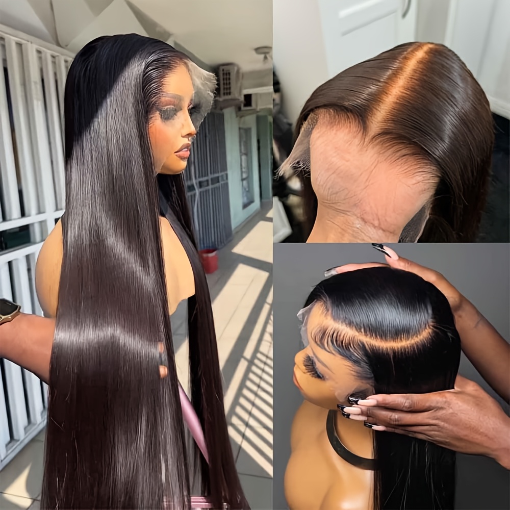 TEMU Straight Lace Front Wigs Synthetic Wigs For Women Glueless Hd 13x4 Lace Front Wigs Pre-plucked Christmas Gift