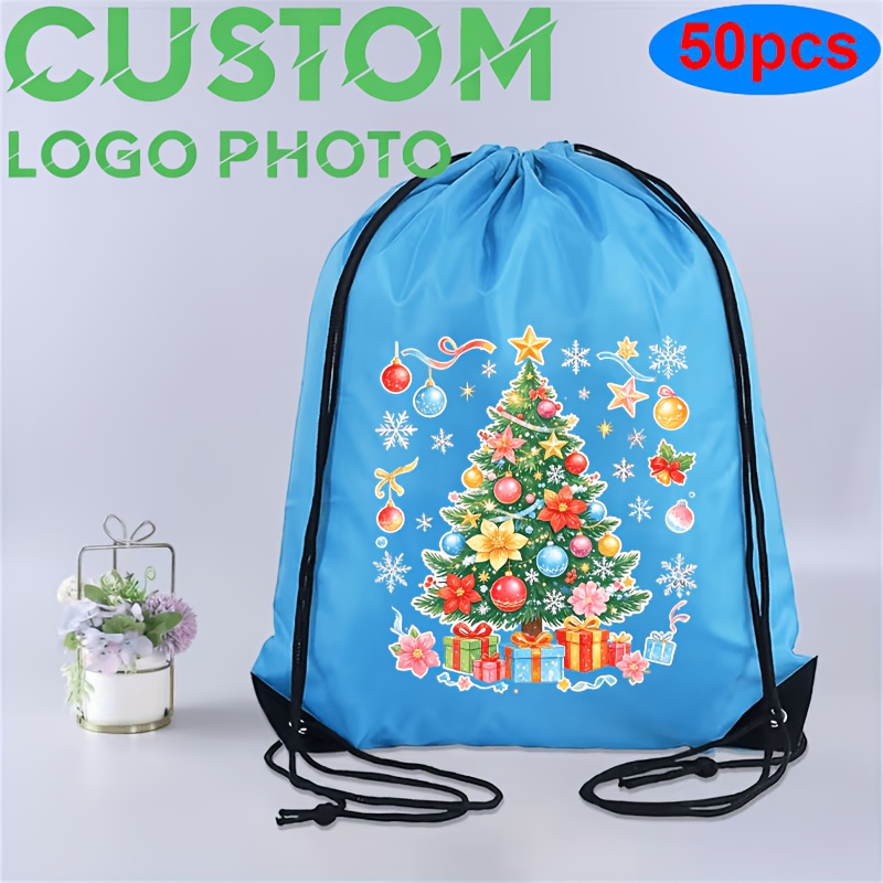 50pcs Customizable Climbing Rope Bags, Durable Polyester Material