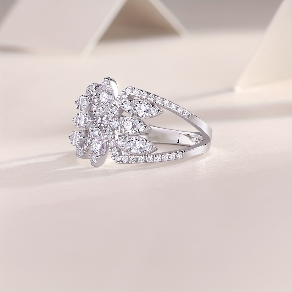 Moissanite Ring 925 Sterling Silver Men's Women's Wedding Band