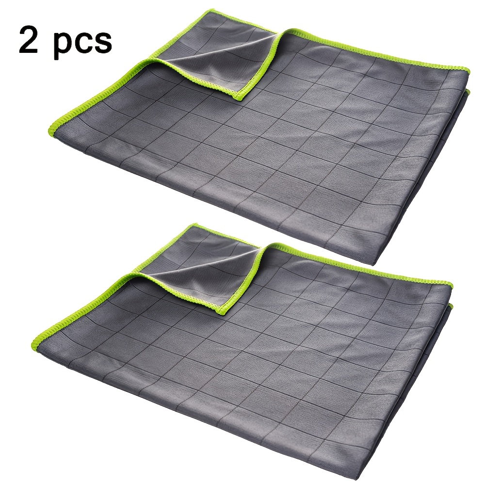 TEMU Glass Cleaning Cloth - 400gsm Thickened Cleaning Cloth (), Streak-free And , Gentle And Scratch-resistant, Suitable For Glasses, Mirrors, Car
