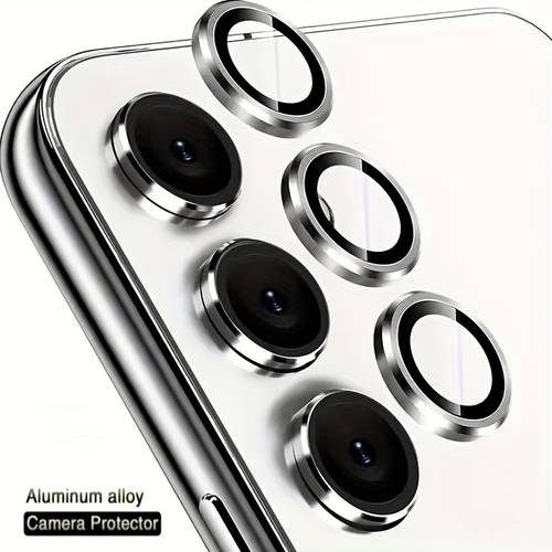 para for samsung galaxy s25fe, s25ultra, s24, s23, s22, s24fe, s23plus, a05s, a06, a14, a15, a16, a24, a25, a34, a35, a54, a55 - lente de vidrio en aleación de aluminio adecuda para fundas y regalos | protección del lente con