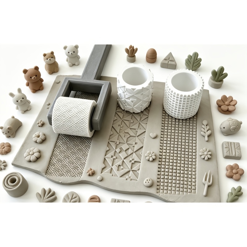Modular Texture Rollers for Clay and Jewellery Making