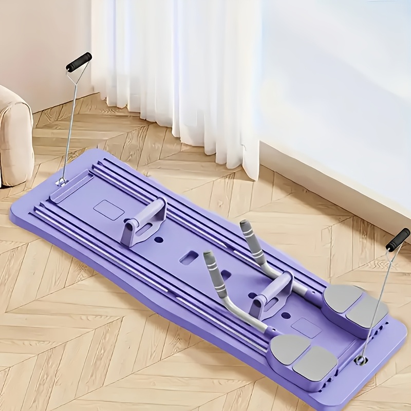 TEMU Foldable Pilates Board: This Portable, Multifunctional Abdominal Exercise Board Is Home Workouts. It Offers A Of Exercises For Training And Is In A Stylish Purple Color, Without Battery