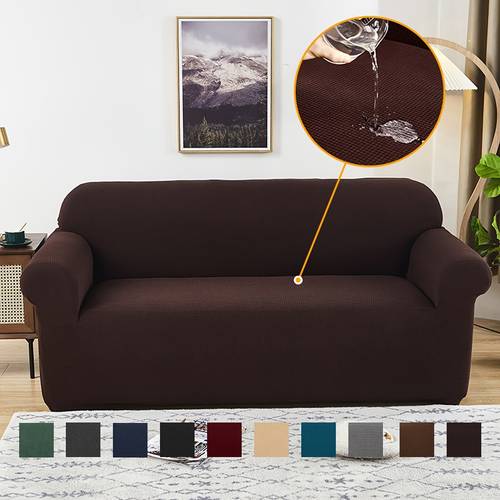 new high quality jacquard sofa cover stretch full wrap slipcover for sofa chairs universal sofa protector cat scratch resistant suitable for pet families solid color removable and washable living room sofa set