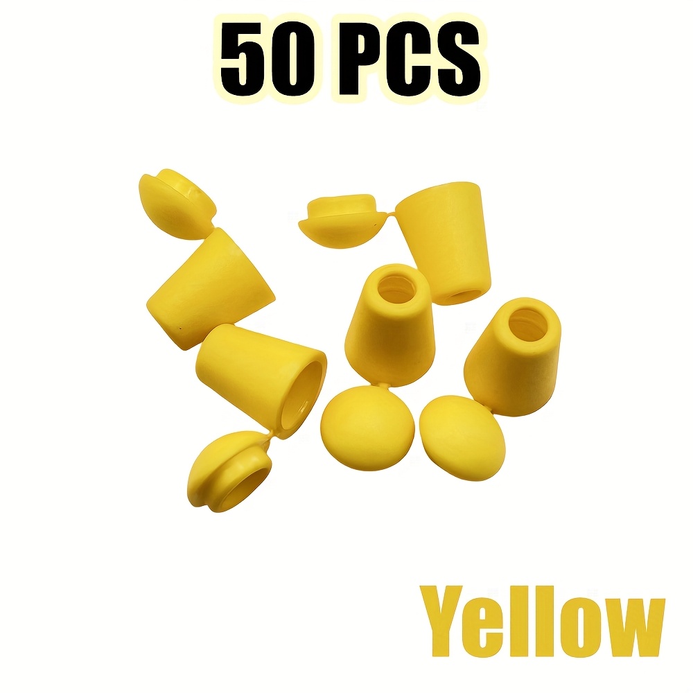 TEMU 50 pezzi/confezione di ganci terminali colorati in plastica con a , fermaglio a , clip di bloccaggio, accessori per scarpe sportive, cordino per