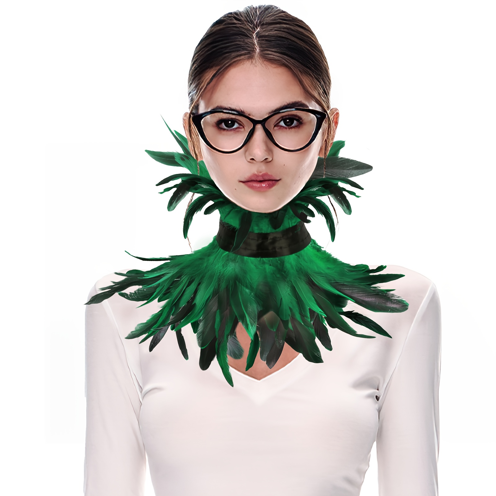 halloween costume accessories womens exquisite feather - Temu