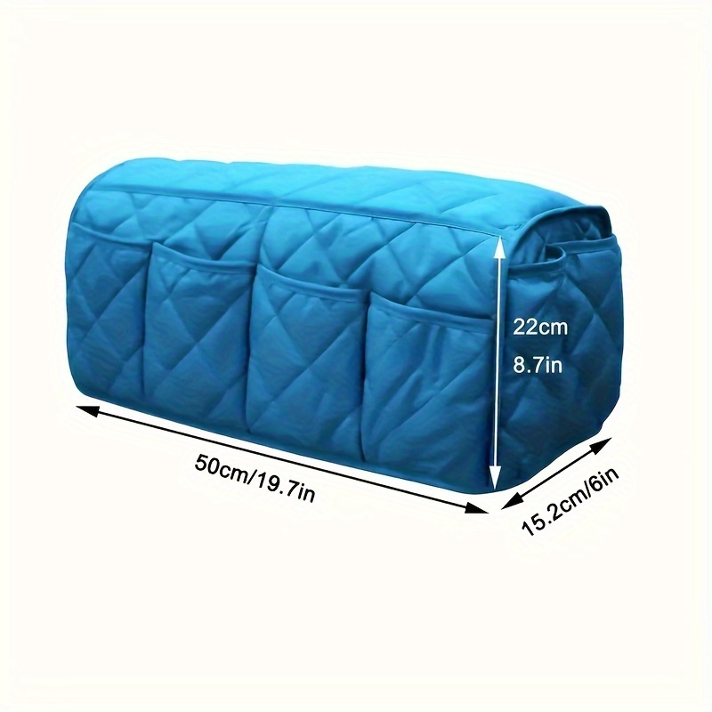 Organisateur D'accoudoir De Canapé - Sac De Rangement En Feutre, 5 Poches, 32x25x5 Cm - Pour Télécommandes, Livres, Téléphone - 5