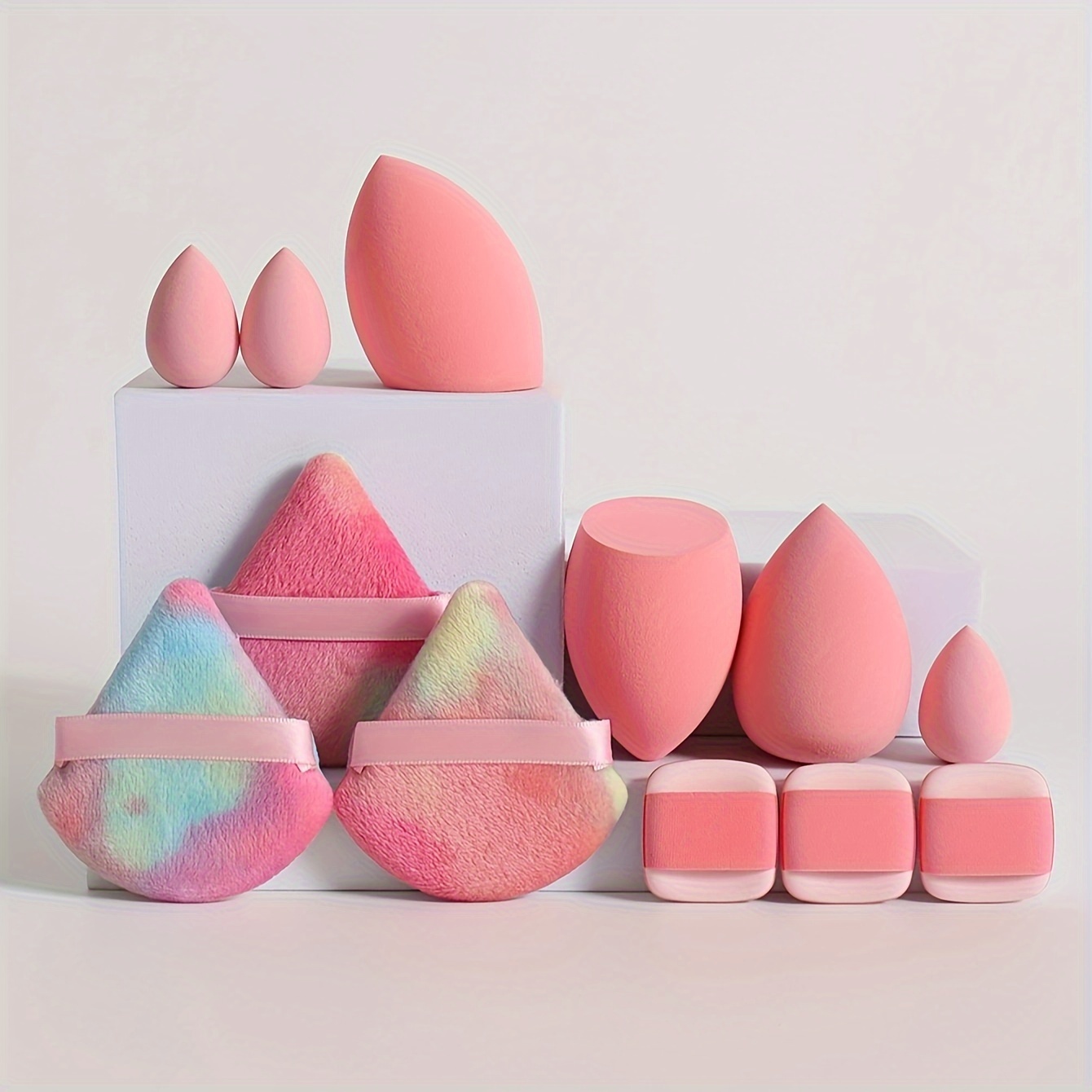 12pcs Multi-Colored Makeup Sponge Set for Blending