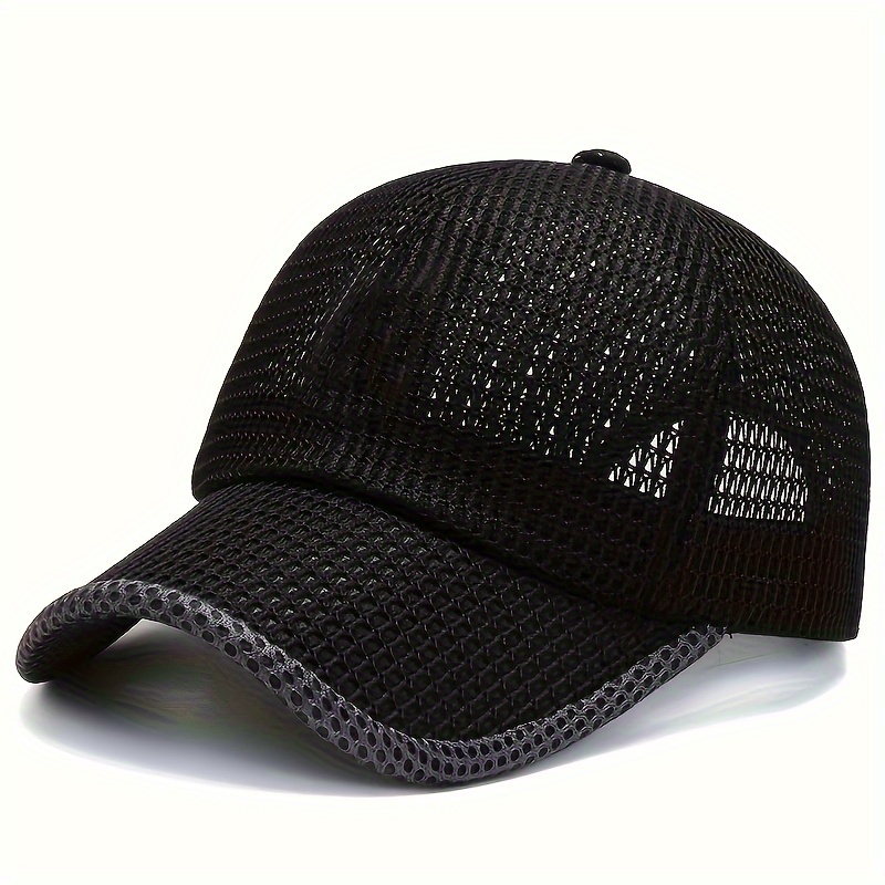 

Men's Breathable Mesh Baseball Cap - Lightweight, Sun-protective Sports Hat For Outdoor Activities & Fishing Caps For Men Summer Hats For Men