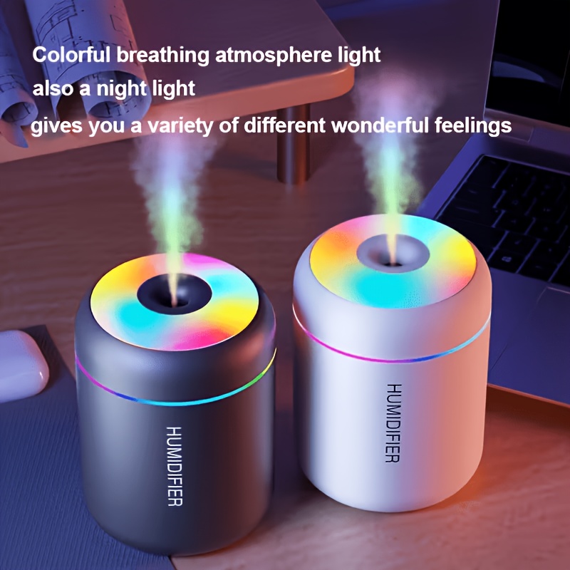 صورة العنصر مرطب هواء، مرطب usb وناشر عطور، مرطب  ، متوافق مع الزيوت العطرية، ناشر معطر جو للسيارة، مناسب لغرف النوم والسيارات وغرف المنزل والسكن الجامعي، البطارية غير متضمنة، يعمل بالطاقة عبر usb