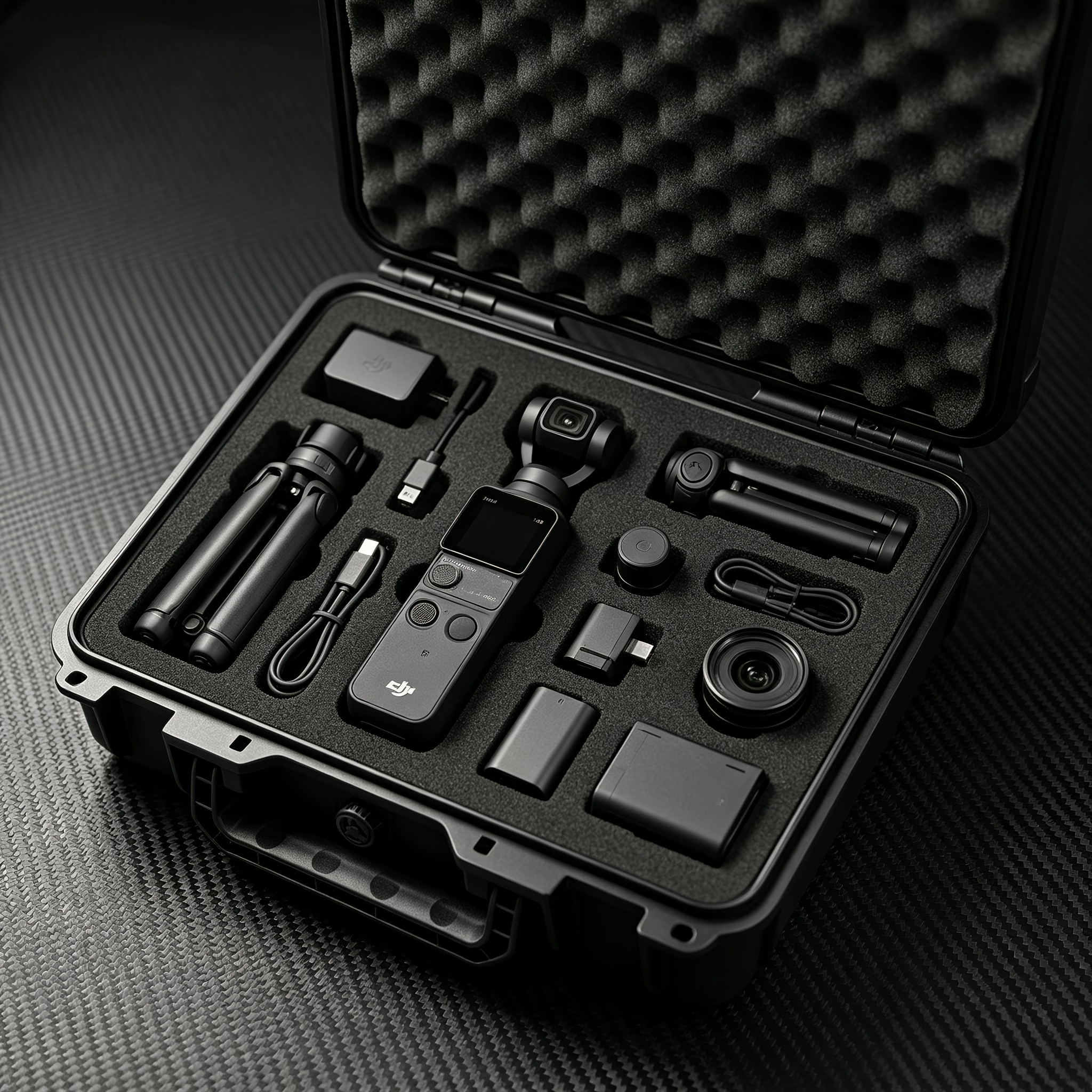 TEMU Hard Protective Storage Case For 3/4 Pro - Pre-cut Foam, Shockproof And Crushproof, Portable, -one Storage For Camera And Additions (case )