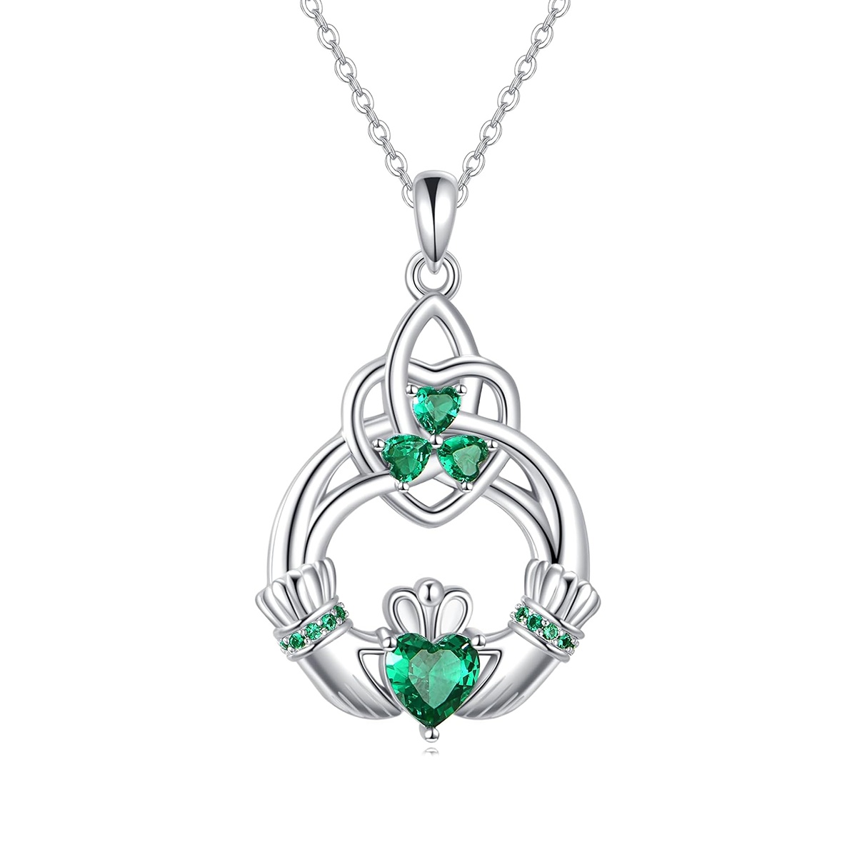 TEMU Un collier unique irlandais en argent pur S925 avec un pendentif nœud du , symbolisant éternel, conçu collier de , parfait comme cadeau , les