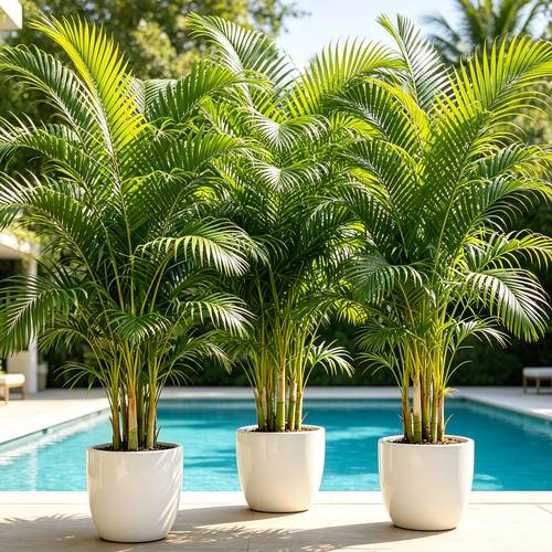 3pcs 27 leaf giant realistic coryphfolium scindens artificial plants never effortlessly ambiance suitable for multi scene decoration such as living rooms offices and shops and compatible