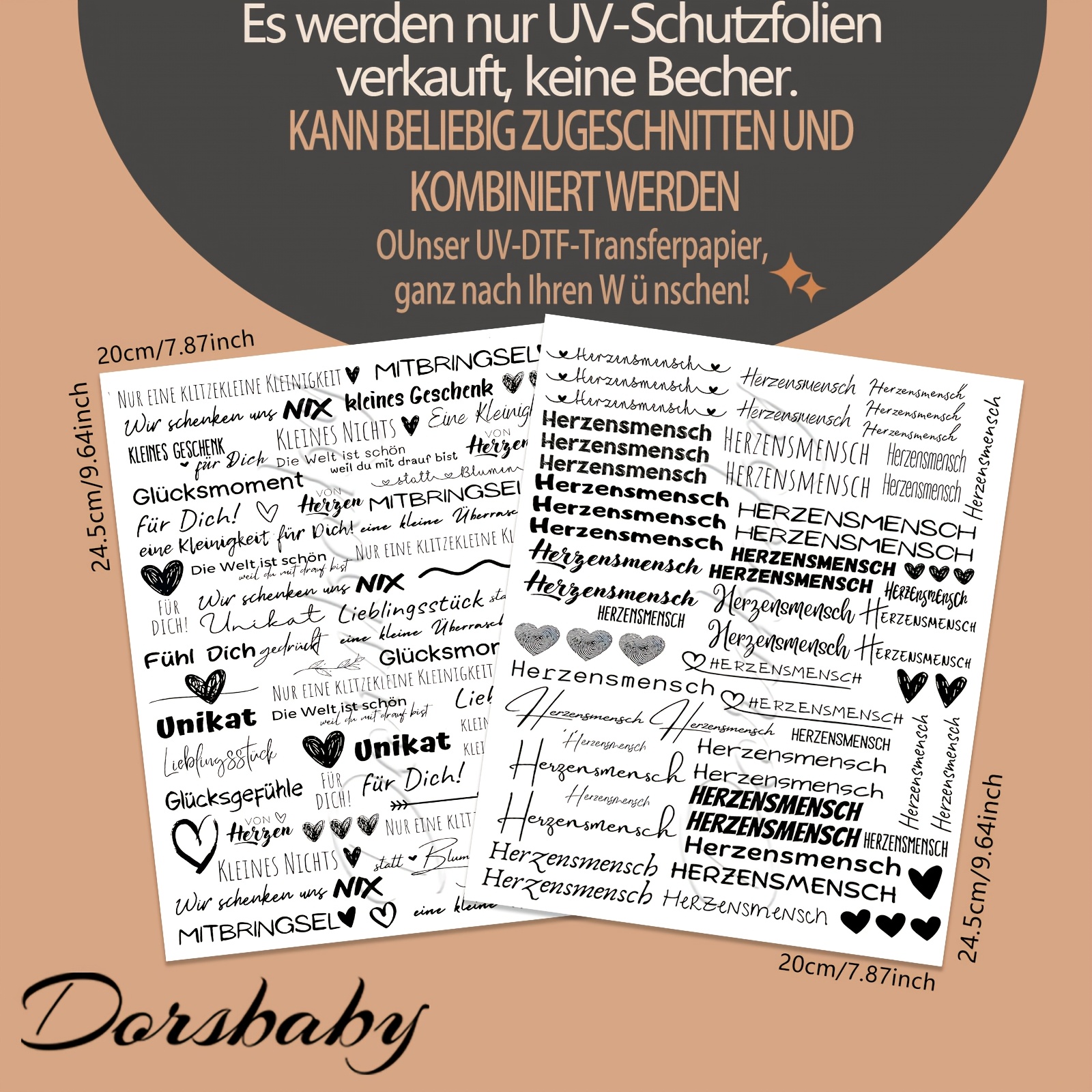 Image of 176pcs/set German Souvenirs Styl Uv Dtf For 16oz Glass , Rub On Transfers For Notebooks, Planners & Home Decor, Creative Crafting Kit For Laptop & Glassware (only Transfer Paper)