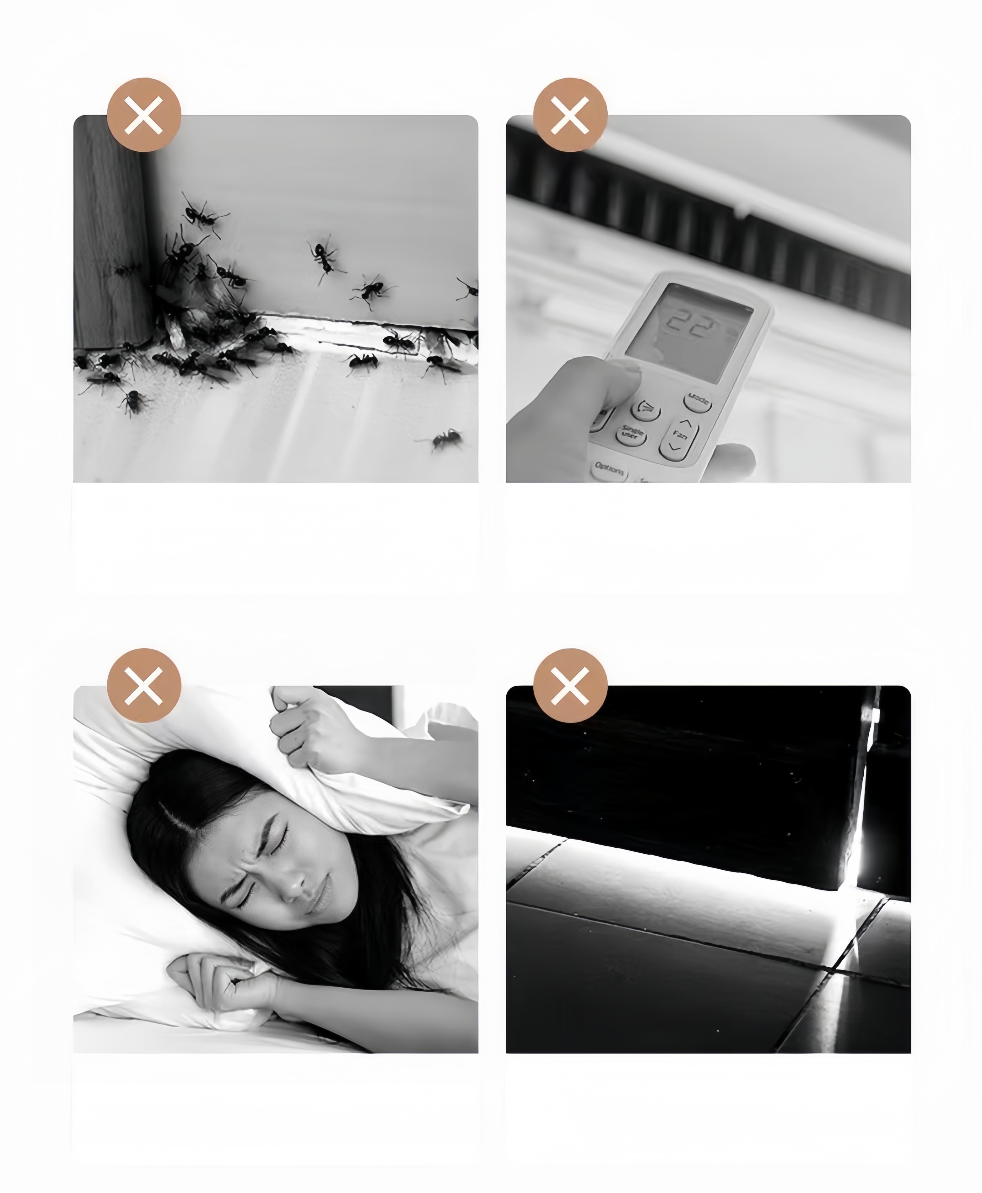 Self-Adhesive Silicone Door Draft Stopper - Weather Stripping Under Door Seal for Noise Insulation, Waterproof and Energy Saving, Multi-Surface Compatible, Plastic Material, Pack of 1 - White, Black, Grey