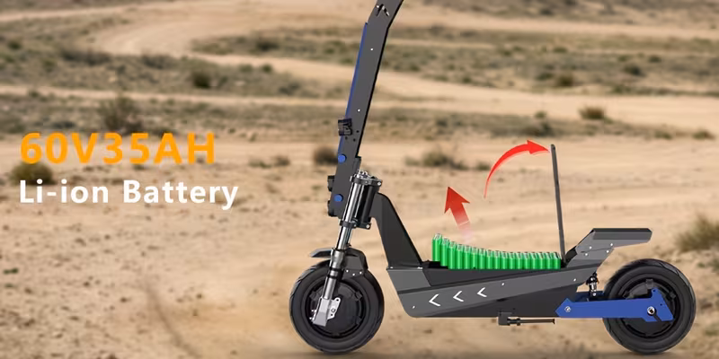 adult electric scooter, 60v35 -speed range of approximately 75 miles, 11 inch tires with seats, multiple hydraulic shock absorbers with a load capacity of 300 , front headlights, foldable, lcd display screen Product details 4