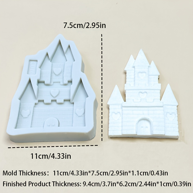 TEMU Moule en de taille moyenne de pour bricolage, adapté au plâtre, à l', à la cire, à la résine - Moulage flexible réutilisable à démoulage facile,