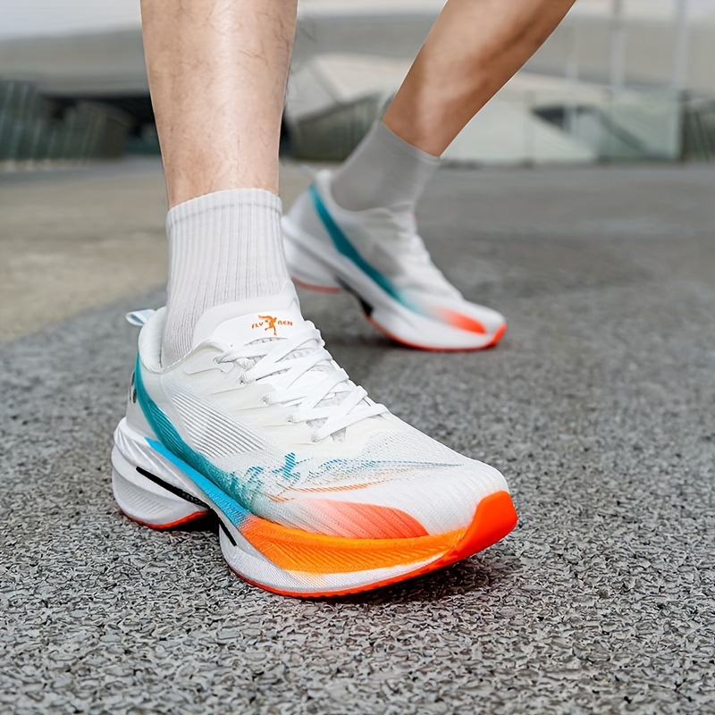 Tenis deportivos para hombre nuevos, suela MD liviana, malla transpirable tejida, para correr en carretera, viajes al aire libre, entrenamiento casual y competencia - Imagen 12