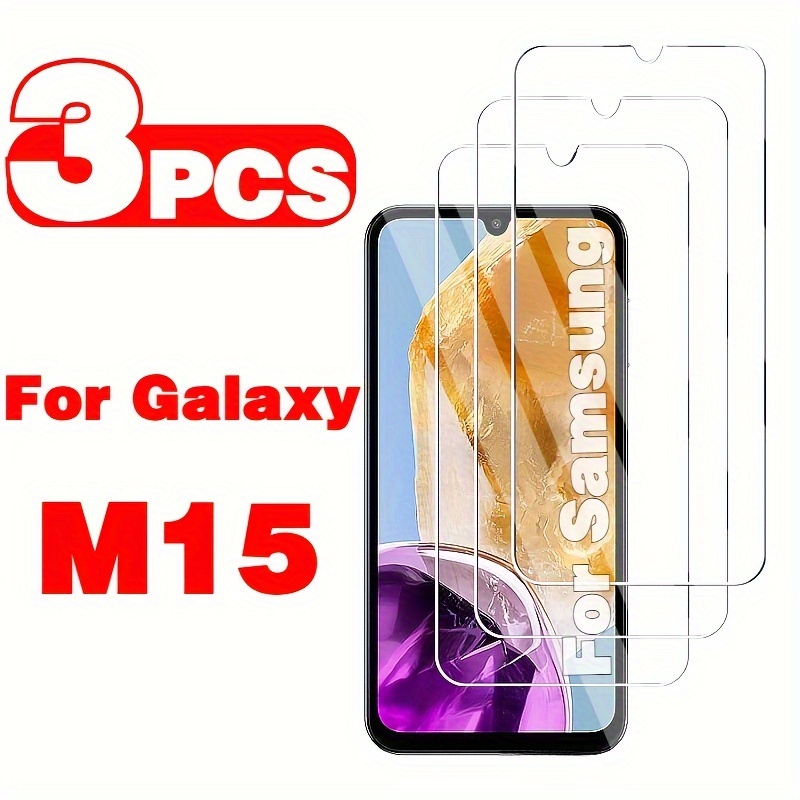 

3-pack Tempered Glass Screen Protector M15, , Anti-scratch, Anti-fingerprint, ,