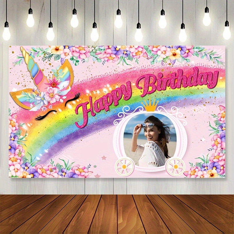 

& Unicorn - Personalize , 41.7x70.8 - For Decor, , Backdrop &