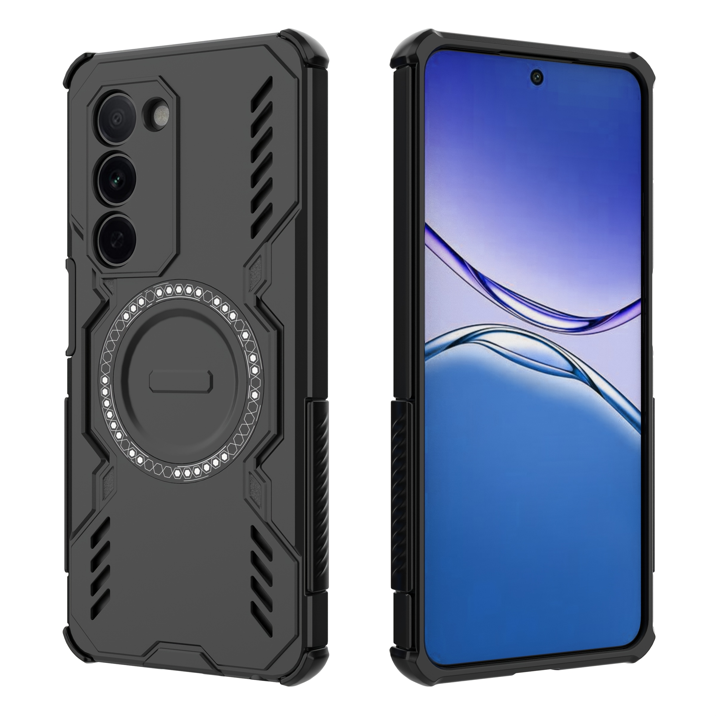 TEMU Phone Case - Case Designed For Oppo A5 5g, Featuring Magnetic Cooling, Compatible With Magsafe, Shockproof And Anti-slip Protection For Camera