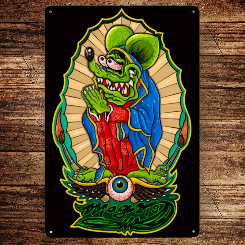 ラットフィンク　ネオン 大型 サイン Amazon.co.jp: Rat Fink ラットフィンク ネオンサイン [並行輸入