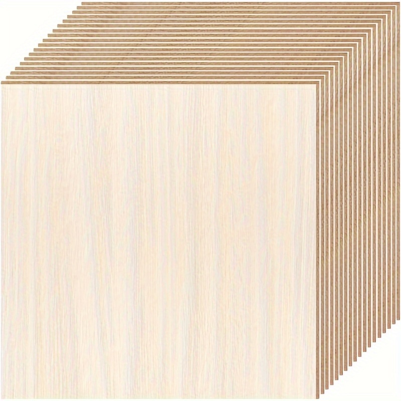 

18 Unfinished Plywood Sheets For , 6x6 Wood Panels For Architectural , Engraving & Wood , To Cut