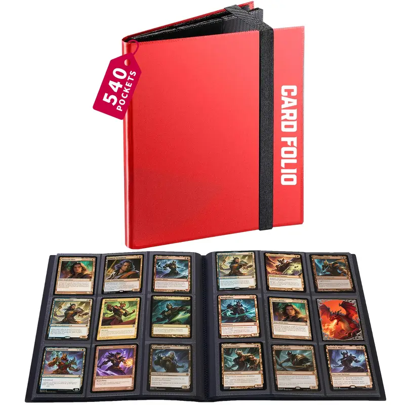 2 pocket trading card binder Amazon.com: Linkinbot 2-Pocket Trading Card Binder for TCG cards, Hold 80 Cards with 40 removable sleeves, One Card Size Collectible Trading Card Albums (ORANGE) : Toys & Games