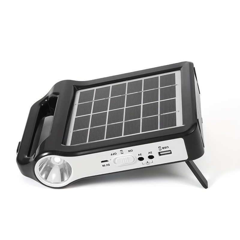 2pcs portable 6v solar panel   and power   usb charger with led lighting home solar system kit for   lighting mobile phone charger Product details 2