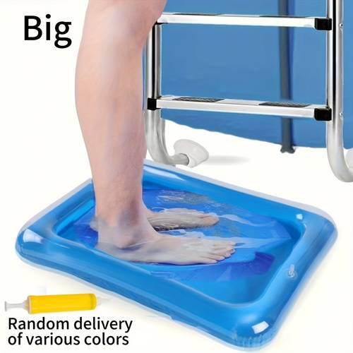 1pc pool cleaning basin portable and pool cleaning basin random color essential above ground pool accessory for pre swim cleaning 60x45 cm blue footbath