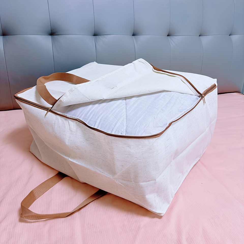 Duty Storage Moving Bags Quilt storage Blanket storage with Handles, Extra Large Moving Bags, Strong Handles & Zippers, Storage Totes for Space Saving, Fold Flat, Alternative to Box and Bin, Sewing Storage
