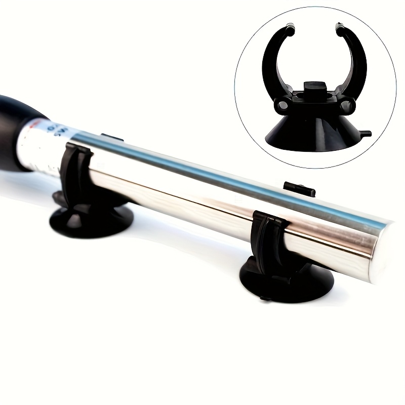 TEMU 6pcs Aquarium Suction Cup Holders - Pp Material, Secure Heater Tube Clamp For Safe Placement In Fish Tanks