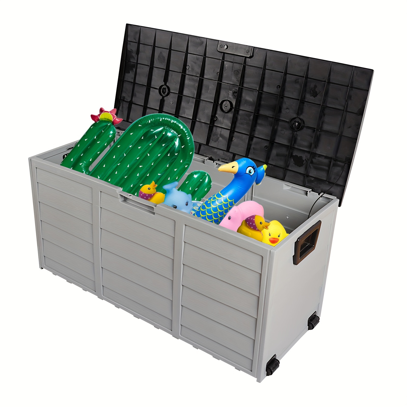 Outdoor Garden Storage Deck Box Plastic Storage Chest Tool - Temu