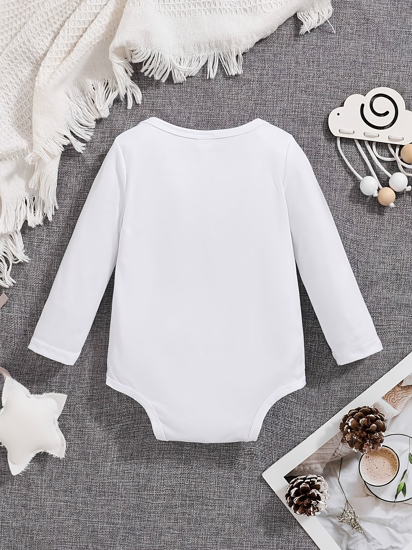 baby unisex long sleeve onesie set solid color knit Temu United