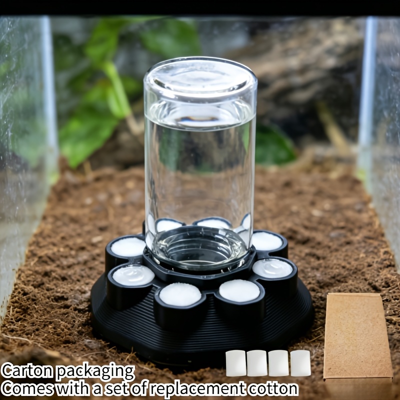 Multi-position Insect Micro Drinking Fountain, Jumping Automatic Water Feeder, Small Animal Habitat Enclosure Accessory, Very Suitable For Jumping , Wolf , Ants, And Other Additions