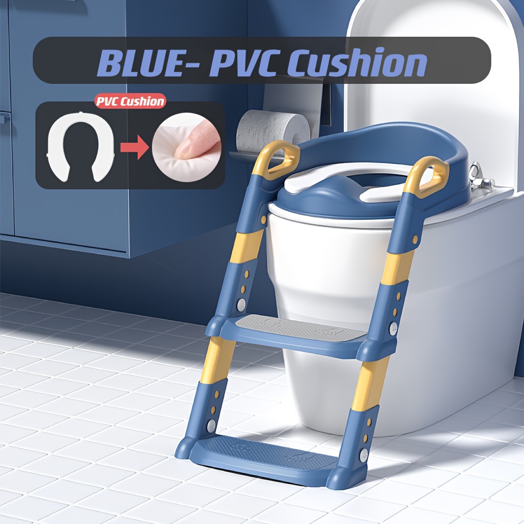 TEMU Foldable Portable Toilet Seat For Children's Toilet Training, Featuring A Safe And Non Slip Design, Soft Padding, And Sturdy Structure, Suitable