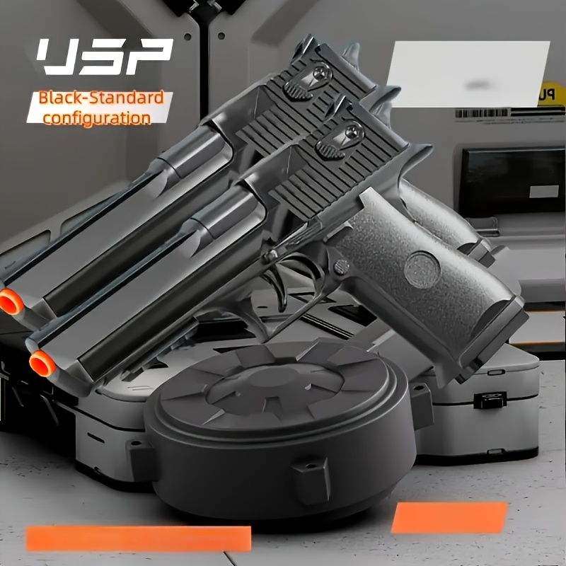 [ American Recommendation ] Super Double Gun Children's Toy Soft Bullet Pistol, High-end Version, An Interactive Game Set Suitable for Both Boys And Adults, An Ideal Easter Gift