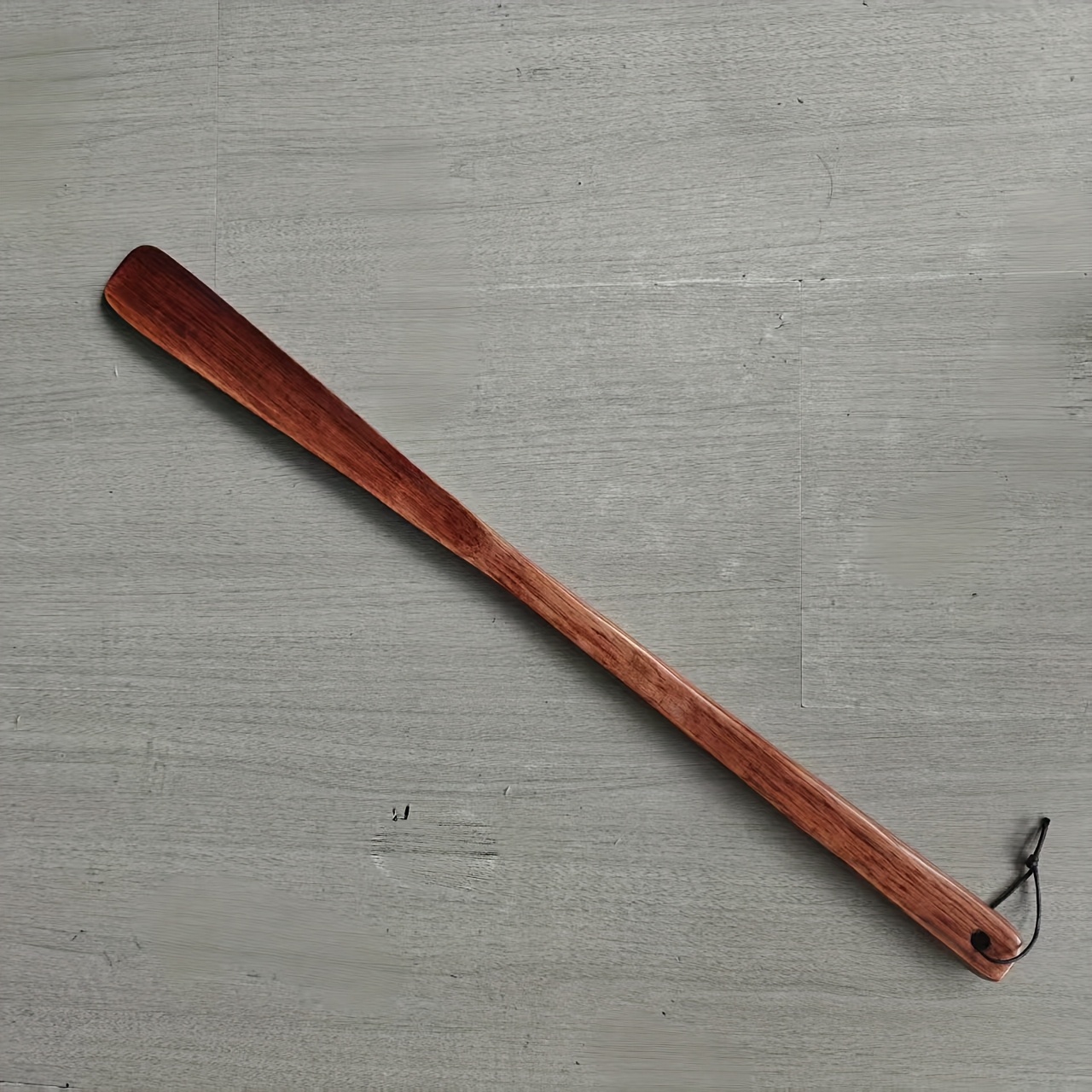 Image of 1pc Long Handle Wooden Shoehorn - 21-inch Long Handle Wooden Shoehorn, Suitable For Elderly, Ladies And Inconvenient Boots And Shoe